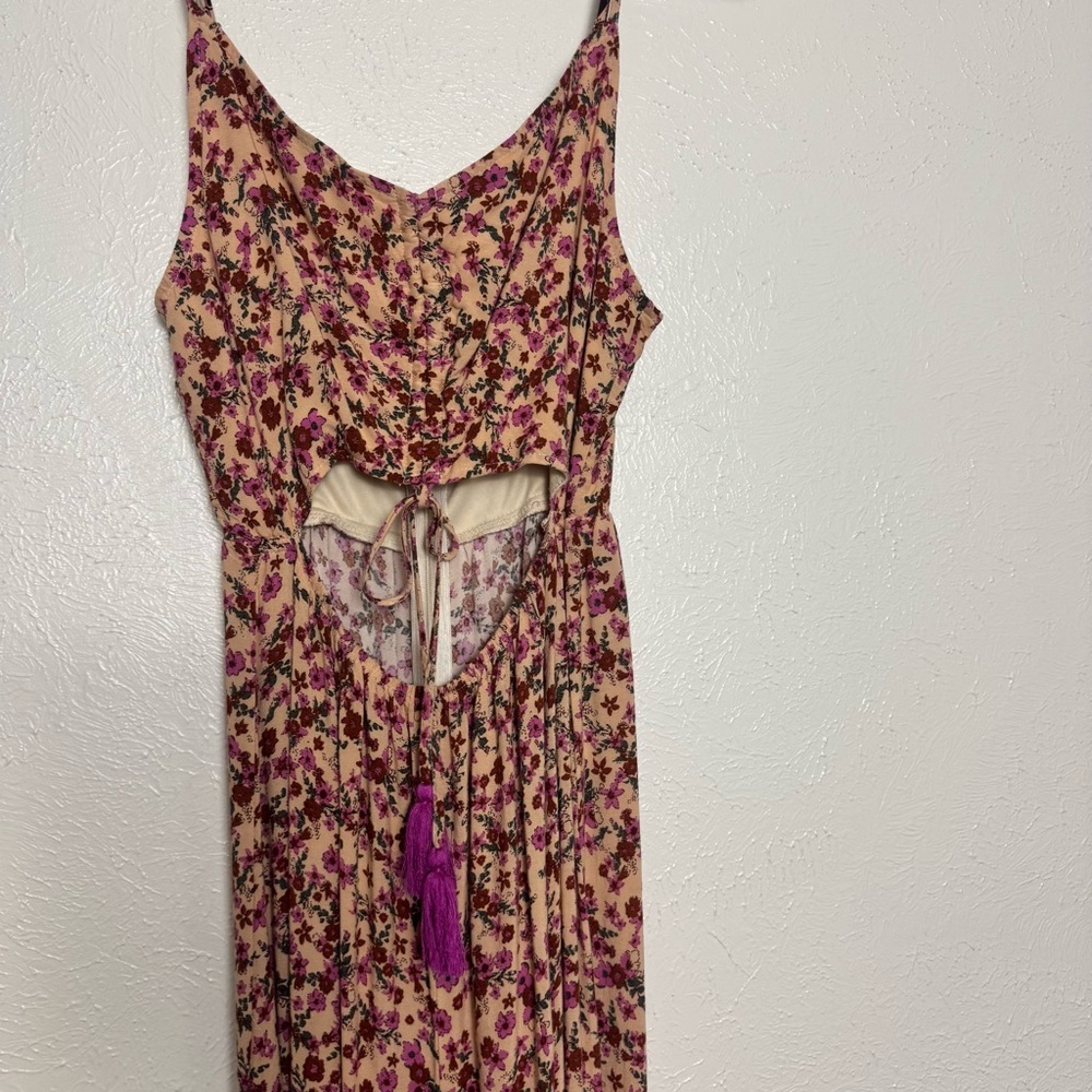 Vici‎ Floral Bohemian Rayon Jumpsuit